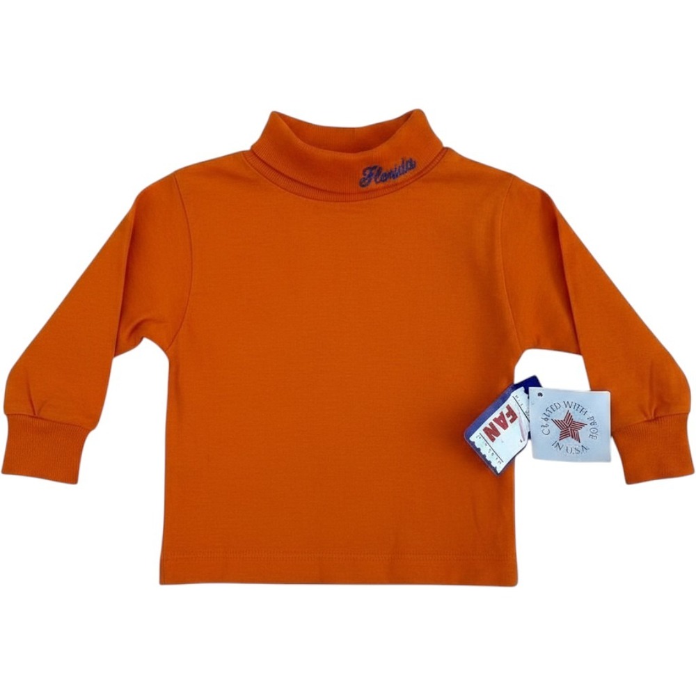 Lil' Fan Turtleneck Shirt Toddler 18M Orange Florida Gators NCAA Vintage USA